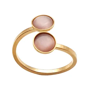 انگشتر زنانه مدل دایره كد RNG17-PK