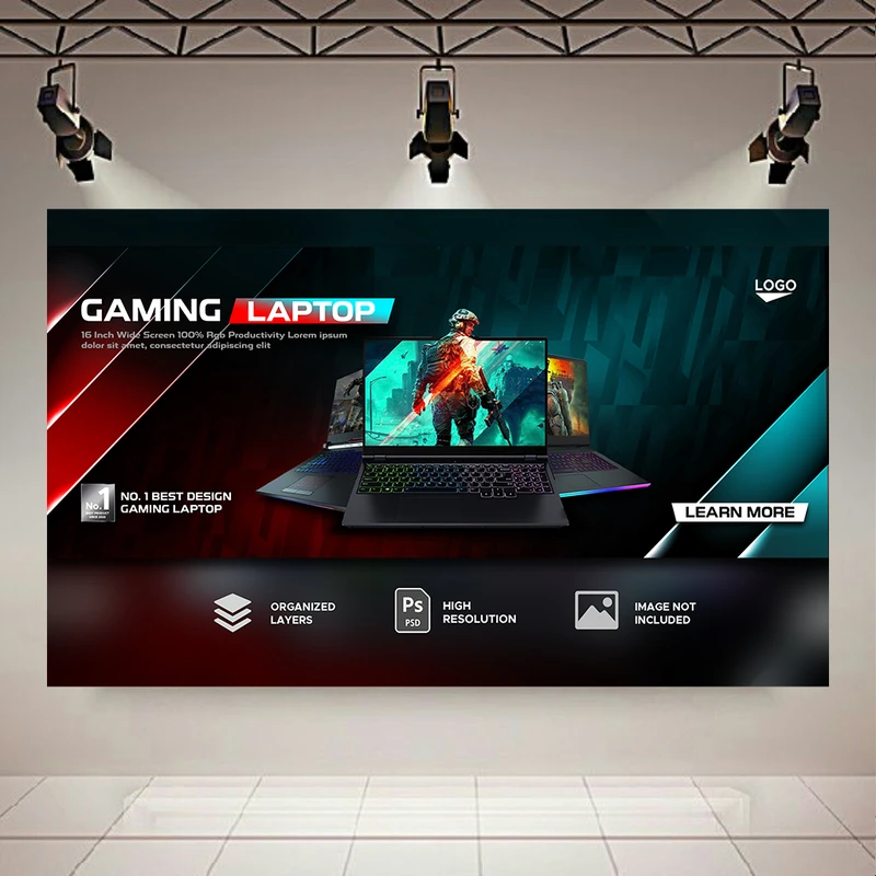 تابلو بوم طرح مخمل لپ‌تاپ مدل گیمینگ برتر کد PD20663