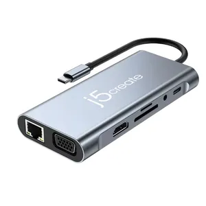 هاب 10 پورت USB-C جی فایو کیرییت مدل Verta