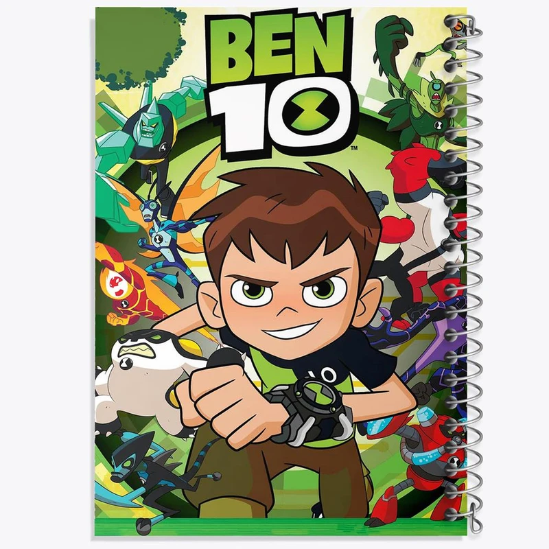 دفتر ژورنال نویسی 50 برگ خندالو مدل نقطه ای طرح بن تن Ben 10 کد 3362
