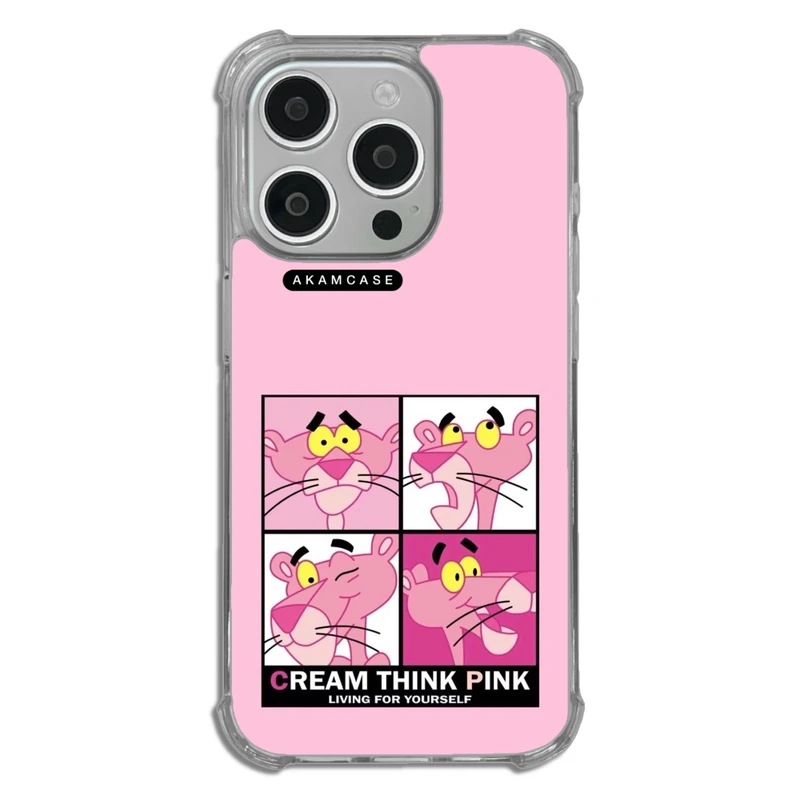 کاور آکام مدل AMC-WTA15PRO-PINK PANTHER15 مناسب برای گوشی موبایل اپل iPhone 15 Pro