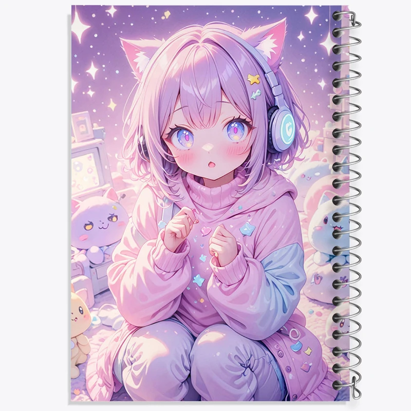 دفتر لیست خرید 50 برگ خندالو طرح دختر انیمه ای کد N1999