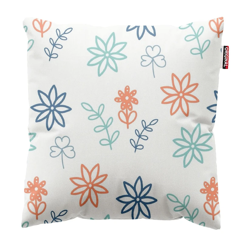 کوسن پاد آفرین طرح گل کد 2537 سایز 30*30 سانتی متر