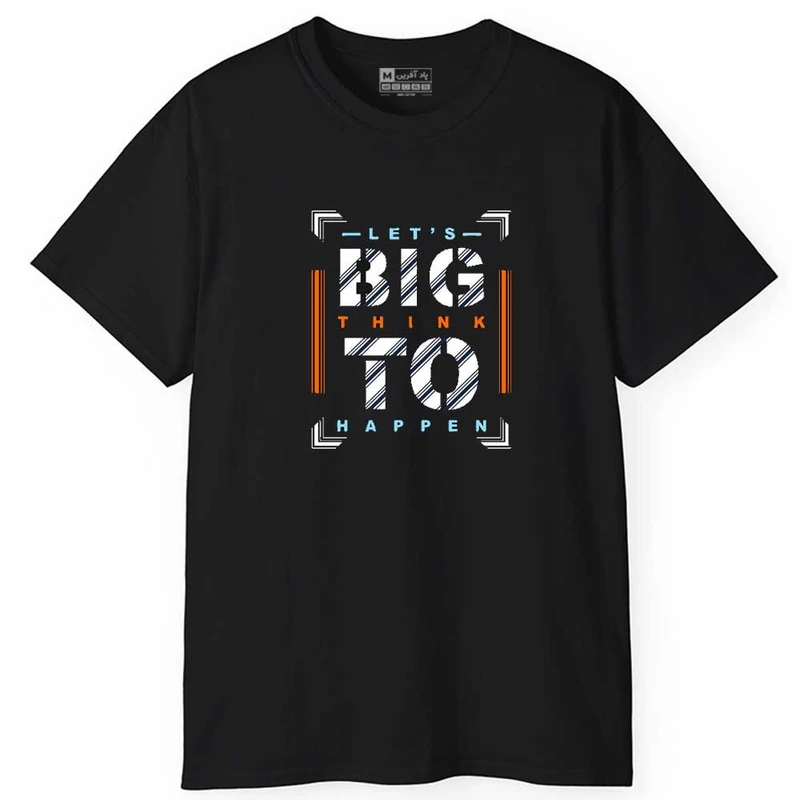 تی شرت آستین کوتاه مردانه پاد آفرین مدل اسپرت طرح نوشته دار کد 0887