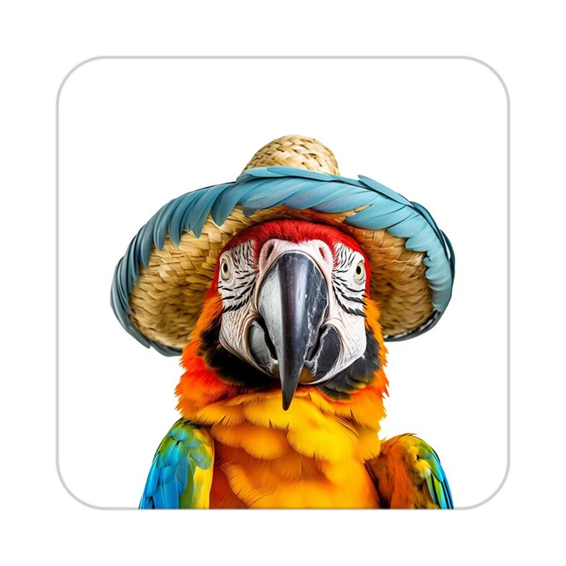 زیر لیوانی کاکتی طرح حیوانات رنگی مدل mp25806