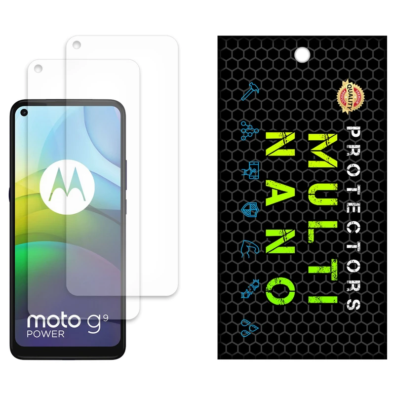 محافظ صفحه نمایش مات مولتی نانو مدل X-S2M مناسب برای گوشی موبایل موتورولا Moto G9 Power بسته دو عددی