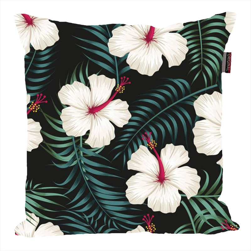 کوسن ناریکو مدل فانتزی طرح برگ گل گیاه کد 04637