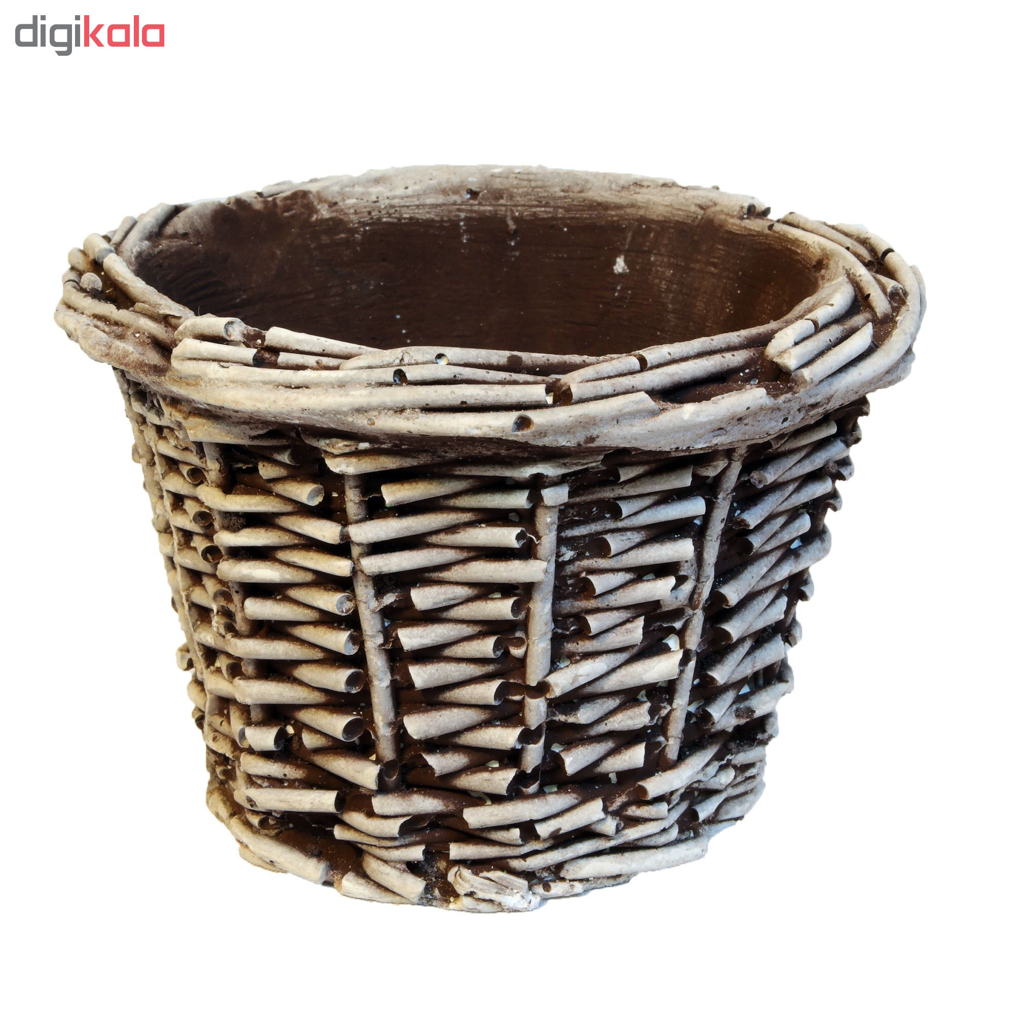 گلدان طرح سبد حصیری کد SD1 گلدان طرح سبد حصیری کد SD1