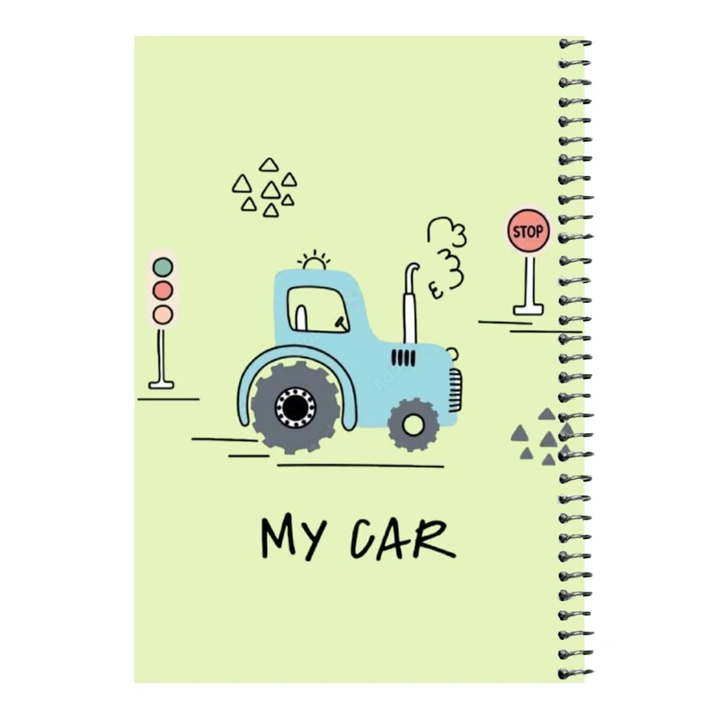 دفتر مشق 80 برگ اس جی مدل تراکتور     