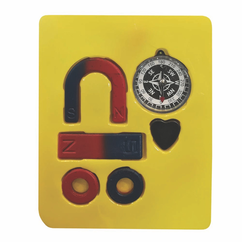 آهن ربا مدل دانش آموزی کد 58768 به همراه قطب نما مجموعه 5 عددی