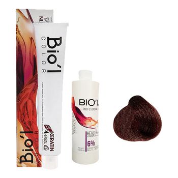 کیت رنگ مو بیول مدل BURGUNDY RED شماره 6.62 حجم 100 میلی لیتر رنگ قرمز بورگاندی روشن