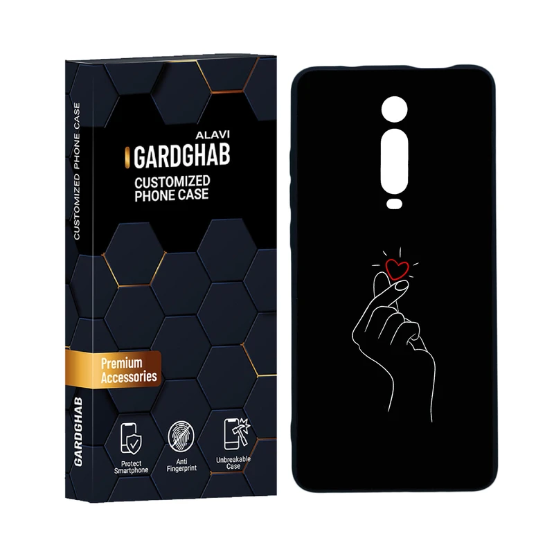 کاور گارد قاب علوی مدل دورژله ای عاشقانه مناسب برای گوشی موبایل شیائومی Redmi K20 Pro