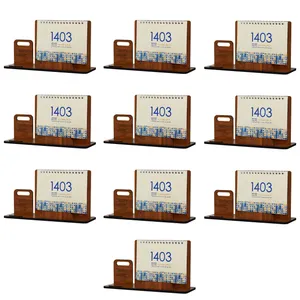 تقویم رومیزی سال 1403 مدل استند موبایل کد 01 بسته 10 عددی