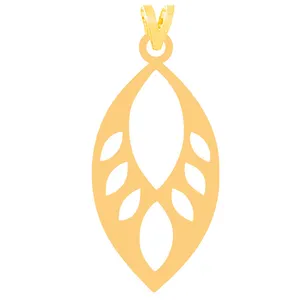 آویز گردنبند طلا 18 عیار زنانه کرابو مدل برگKr31539