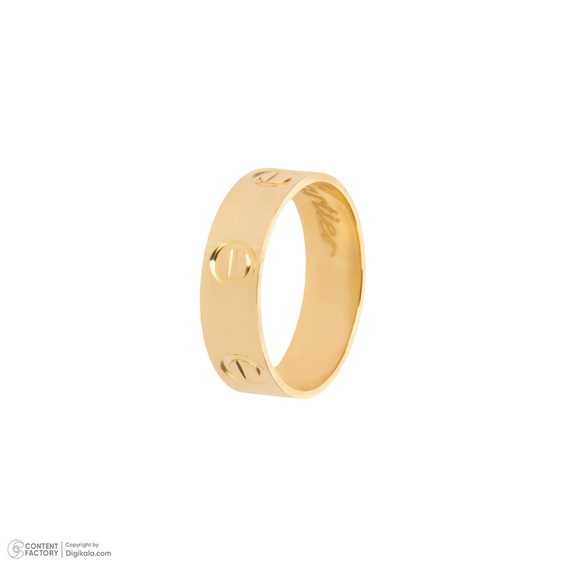 انگشتر طلا 18 عیار زنانه با طرح کارتیه مایا ماهک مدل MR0392  - 3