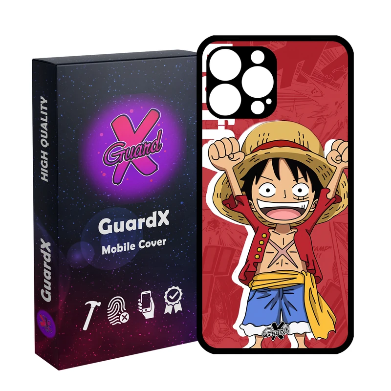 کاور گارد ایکس طرح One Piece Luffy Anime مدل Glass10470 مناسب برای گوشی موبایل اپل iPhone 13 Pro Max