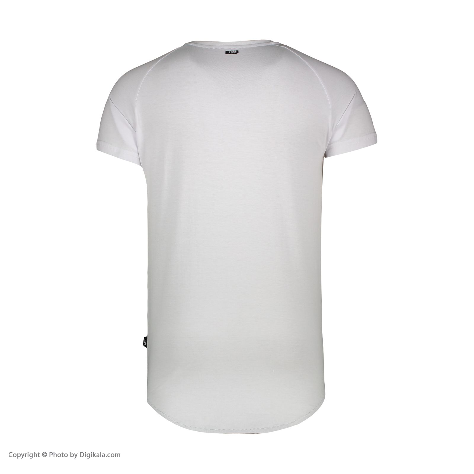 تی شرت لانگ  آستین کوتاه مردانه نوزده نودیک مدل TS1964 W -  - 5
