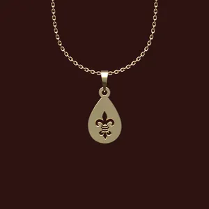 گردنبند طلا 18 عیار زنانه مدوپد مدل هندسی کد W2-1-1192