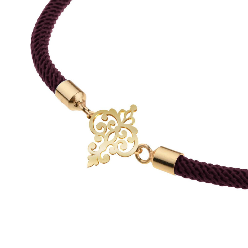 دستبند طلا 18 عیار زنانه مدوپد مدل اسلیمی کد D11-10542