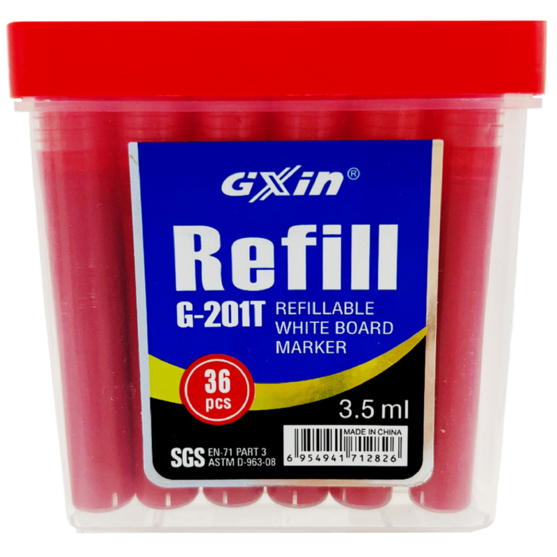 جوهر یدک ماژیک وایت برد جیکسین مدل Gixin G-201 بسته 36 عددی