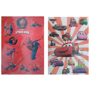 برچسب مدل مکوئین و مرد عنکبوتی بسته 2 عددی