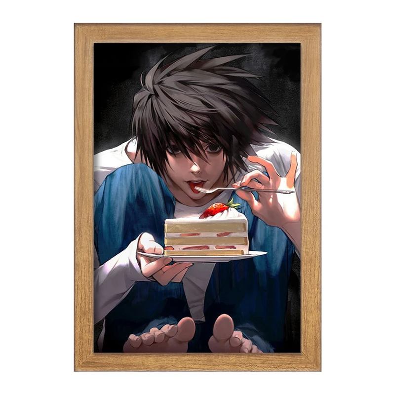 تابلو خندالو مدل ال انیمه دفترچه مرگ Death Note  کد 15771