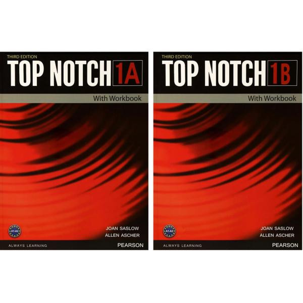 کتاب Top Notch 3rd اثر Joan Saslow and Allen Ascher انتشارات Pearson دو جلدی