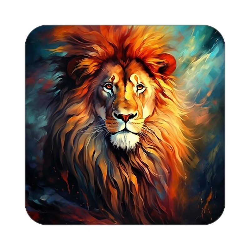 زیر لیوانی کاکتی طرح شیر مدل mp23510