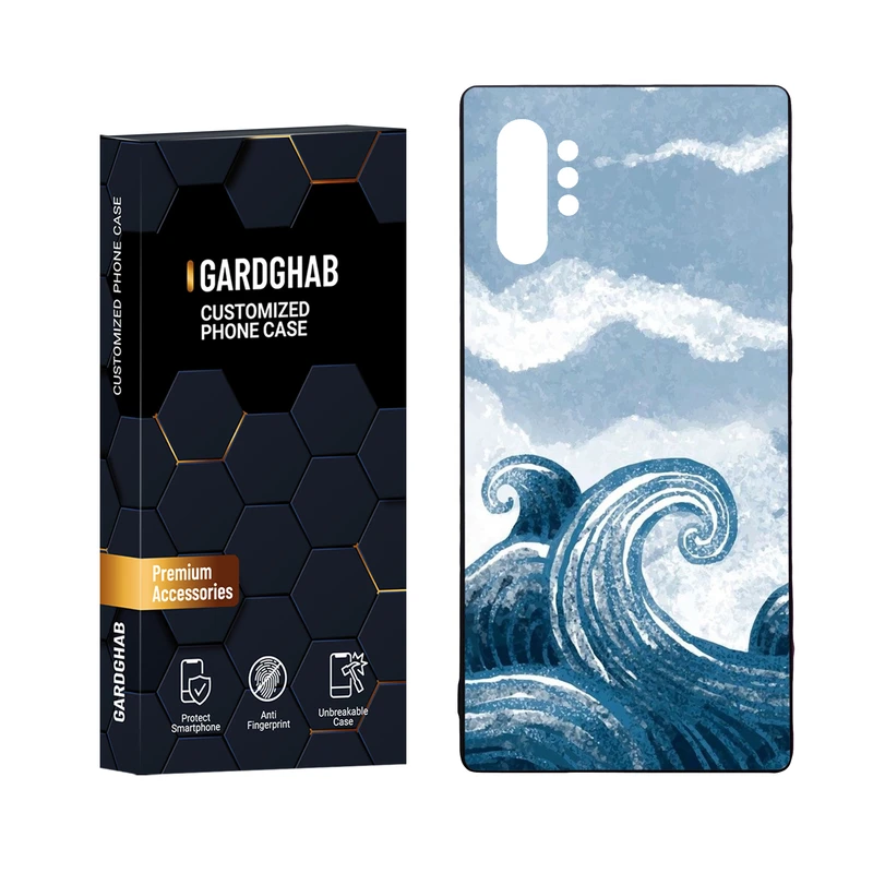 کاور گارد قاب مدل دورژله ای پشت گلس مناسب برای گوشی موبایل سامسونگ Galaxy Note 10 Plus