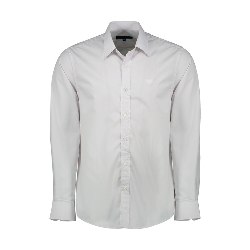 پیراهن آستین بلند مردانه پاتن جامه مدل 102721010263022 رنگ سفید یخی