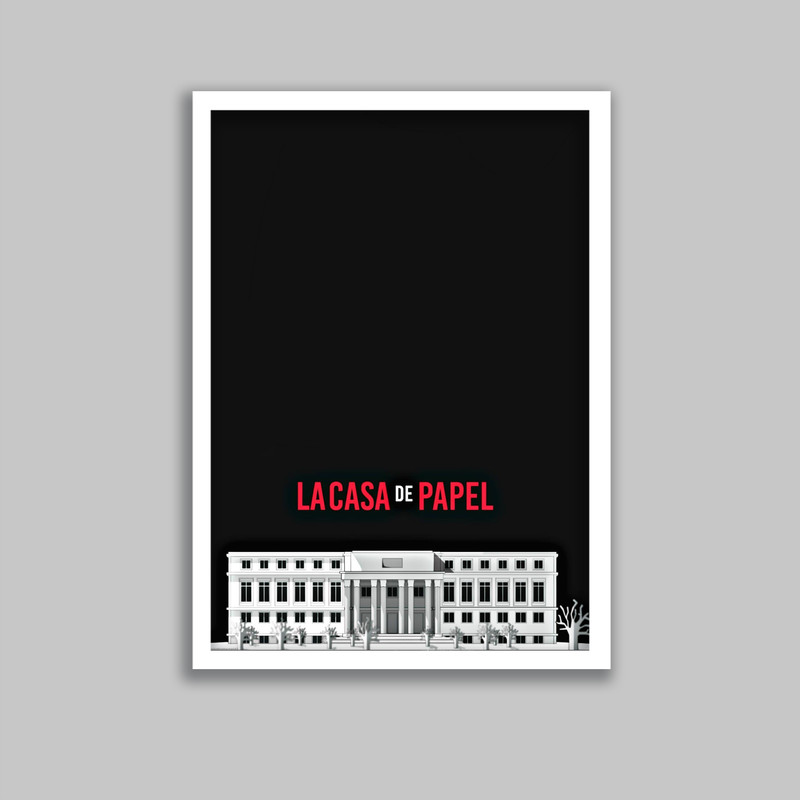 تابلو مدل سریال خانه کاغذی Money Heist کد LA-G10630