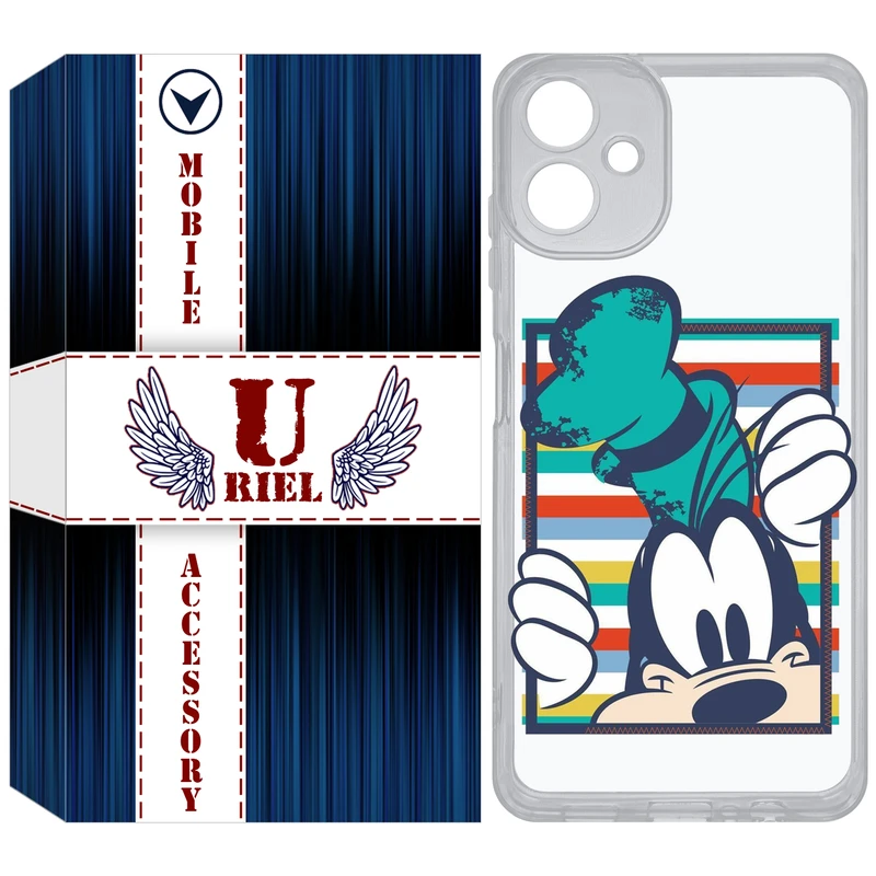 کاور یوریل مدل Clear کد 2 طرح سگ مناسب برای گوشی موبایل سامسونگ Galaxy A06