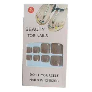ناخن مصنوعی پا مدل N210 مجموعه 12 عددی 