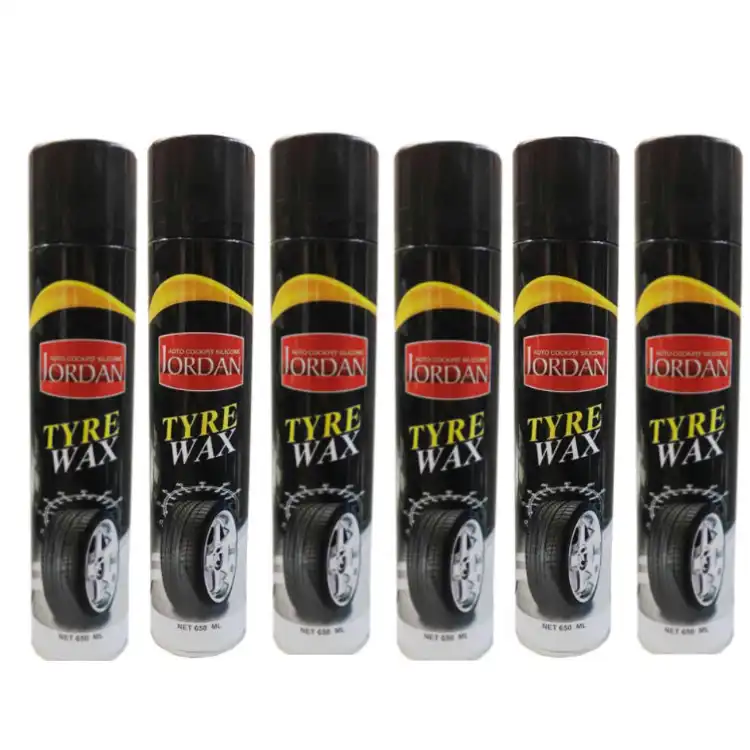 اسپری تمیز کننده لاستیک خودرو جردن کد j6 حجم 650 میلی لیتر بسته 6 عددی