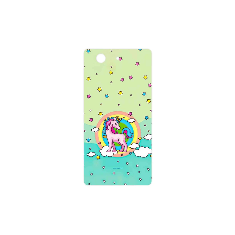 برچسب پوششی ماهوت مدل Rainbow unicorn adventure مناسب برای گوشی موبایل سونی Xperia Z3 Compact