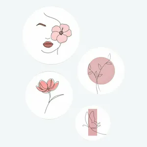 بشقاب دیوارکوب سفالی کد D173 مجموعه 4 عددی
