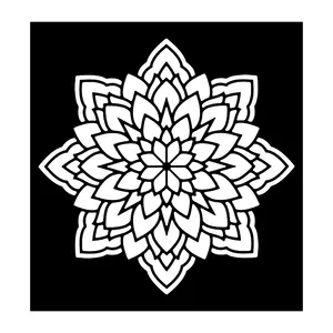 شابلون باتیس آرت طرح تذهیب کد 355