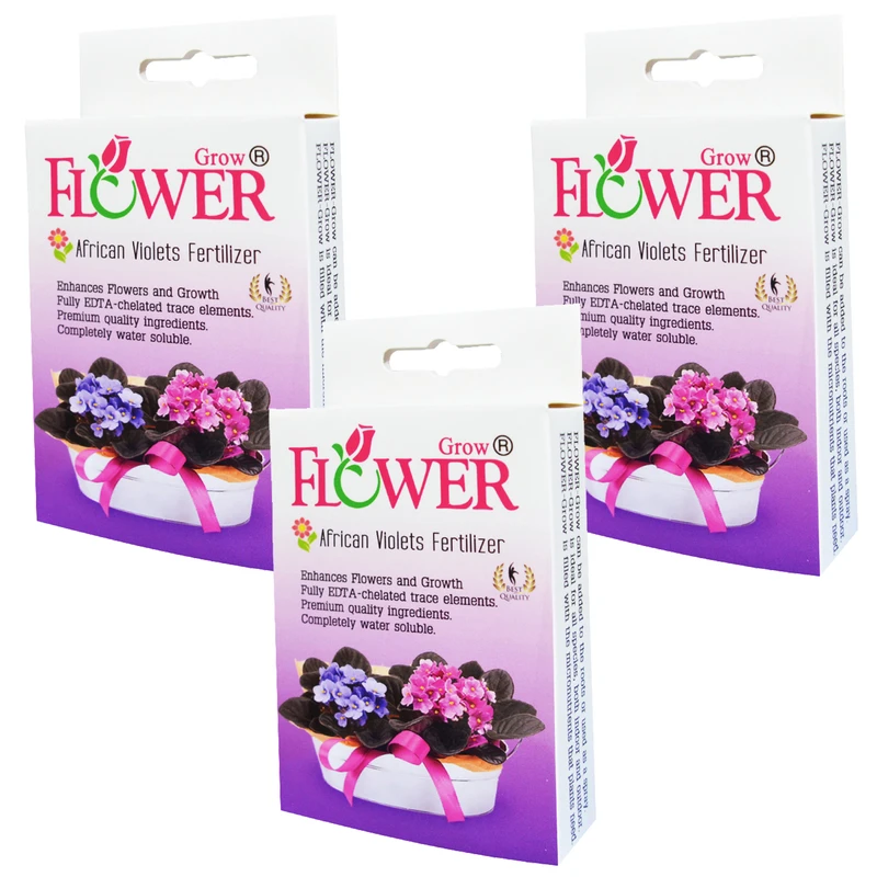 کود بنفشه آفریقایی فلاورگرو مدل P03 وزن 80 گرم بسته 3 عددی