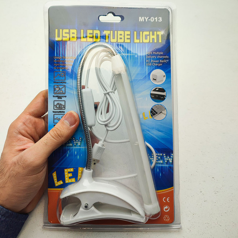 چراغ مطالعه گیره ای مدل MY-013-USB