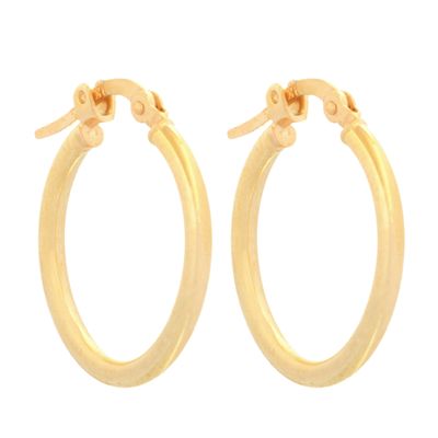 گوشواره طلا 18 عیار زنانه طلای مستجابی مدل حلقه ای کد 69