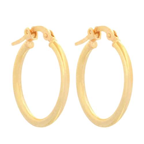 گوشواره طلا 18 عیار زنانه طلای مستجابی مدل حلقه ای کد 69