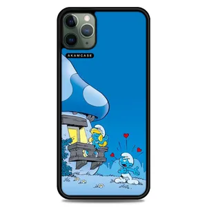 AKAM AMC-WA11PROMAX-SMURFS-4 Cover For Apple iPhone 11 Pro Max