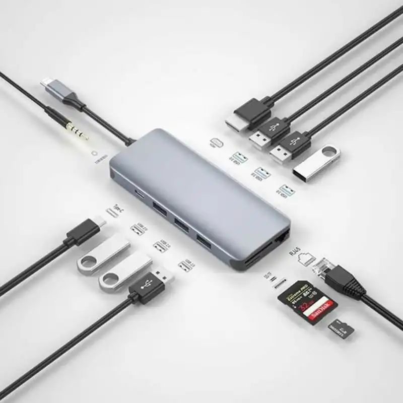 هاب 12 پورت USB-C گرین لاین مدل 12-1