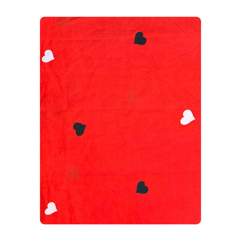 ملحفه آدنو مدل قلب کد CH65 دونفره سایز 220x250 سانتی متر