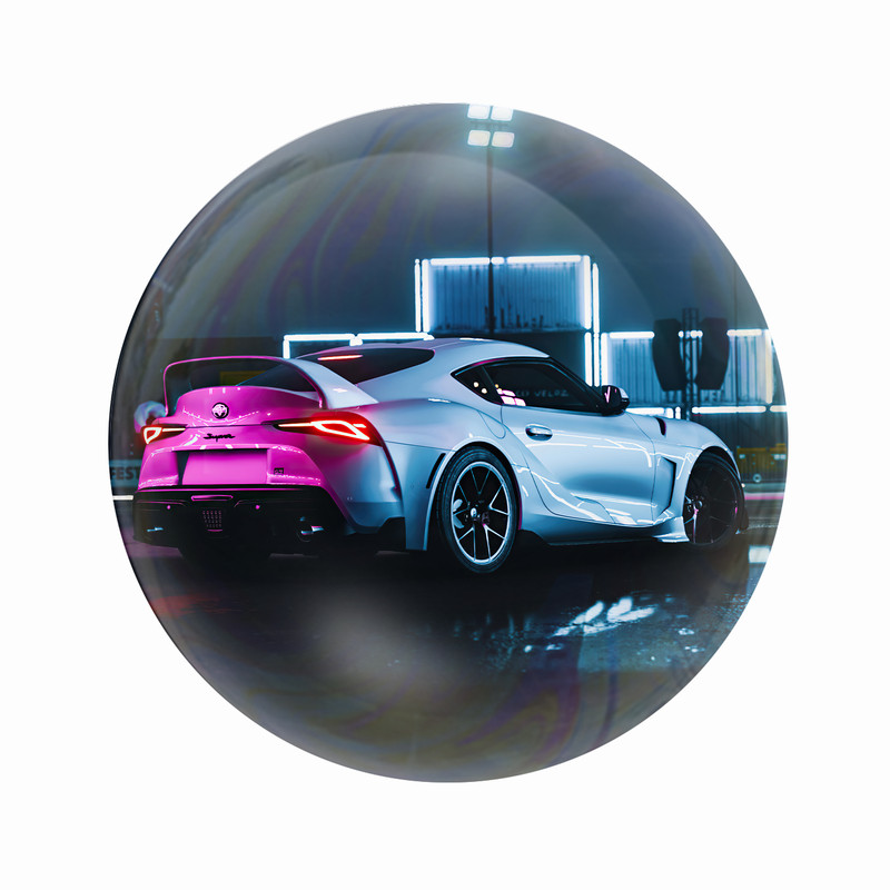 مگنت عرش طرح ماشین اسپرت سوپرا Supra کد Asm4862