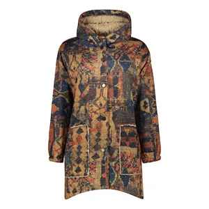 پالتو زنانه افراتین مدل کلاهدار کد 8538