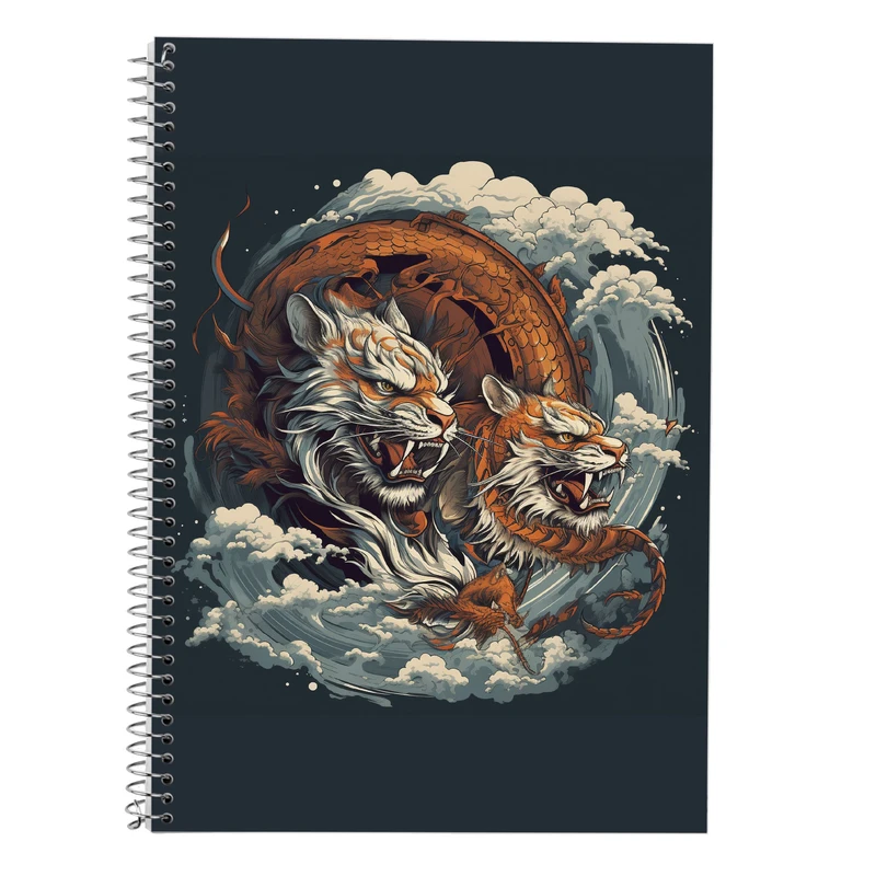 دفتر زبان 50 برگ مدوپد مدل سه خط طرح Vindland Saga کد DF3216