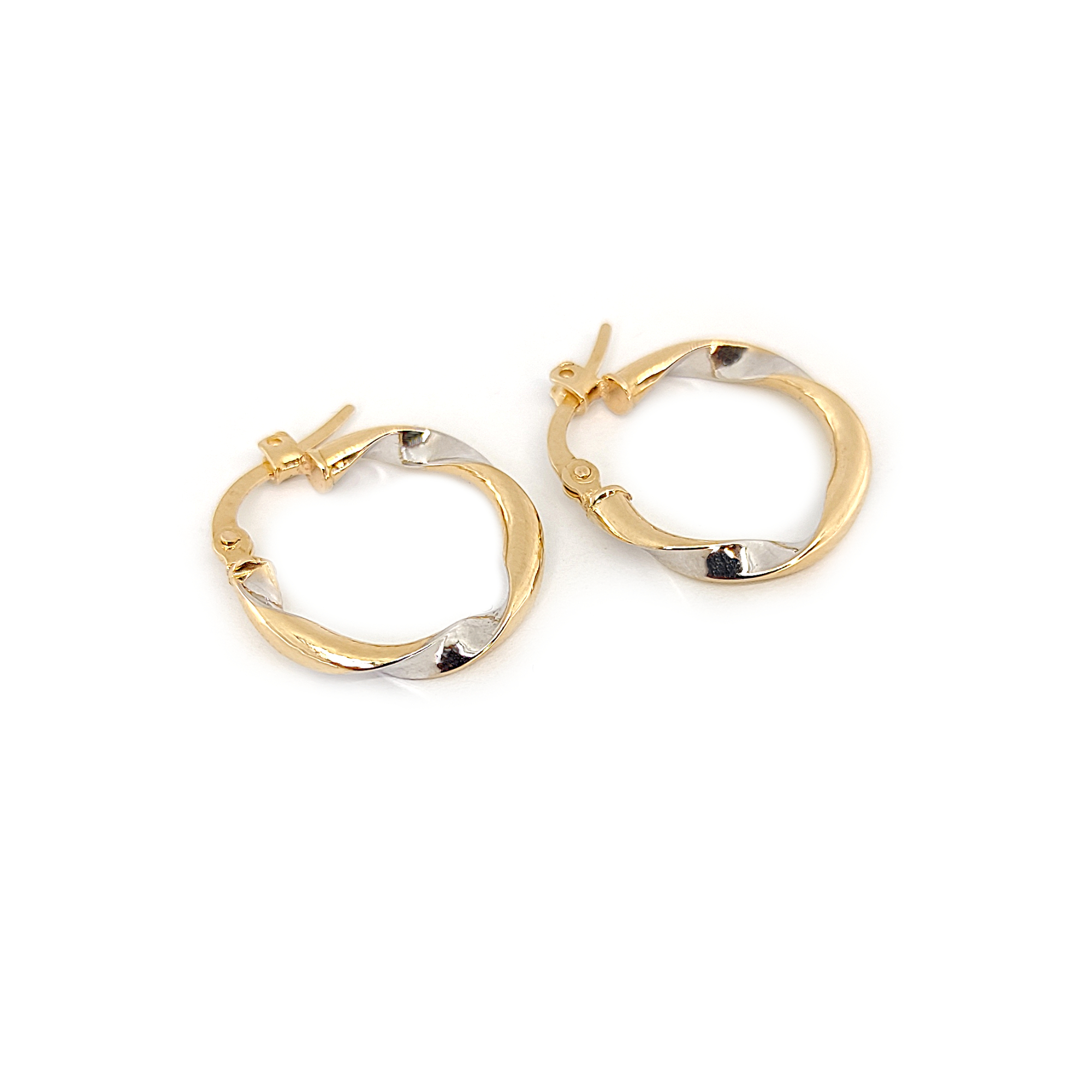 گوشواره حلقه ای طلا 18 عیار زنانه طلا و جواهرسازی افرا مدل چفتی 161159