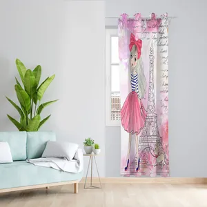  پرده مدل اتاق کودک دخترانه مخمل پانچی کد 4668 سایز 140x200 سانتی متر