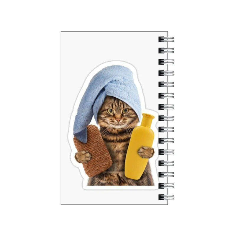 دفترچه یادداشت مدل to do list طرح مامان گربه در حمام کد 7570281